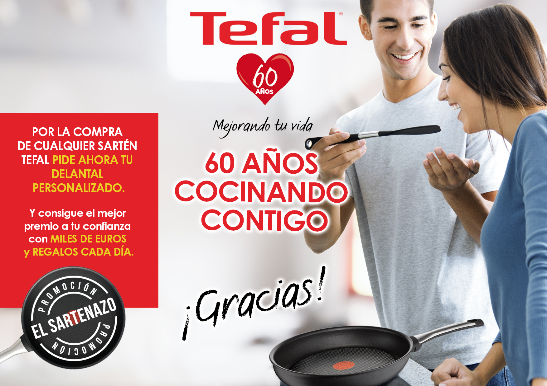 Celebra el 60 aniversario de Tefal con El sartenazo